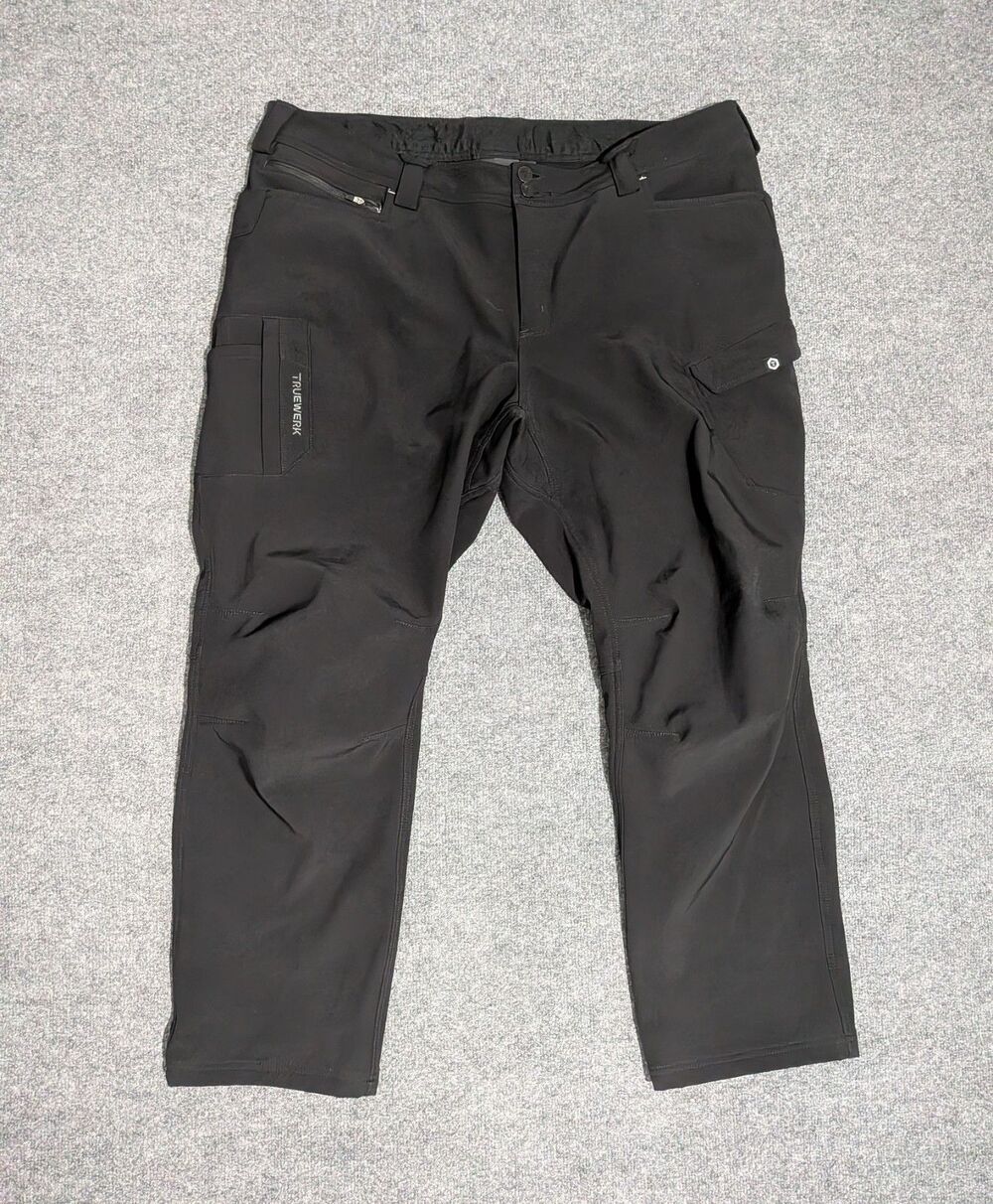 Truewerk T3 Werkpant Mens 42 (43x30) Workwear Cargo Black